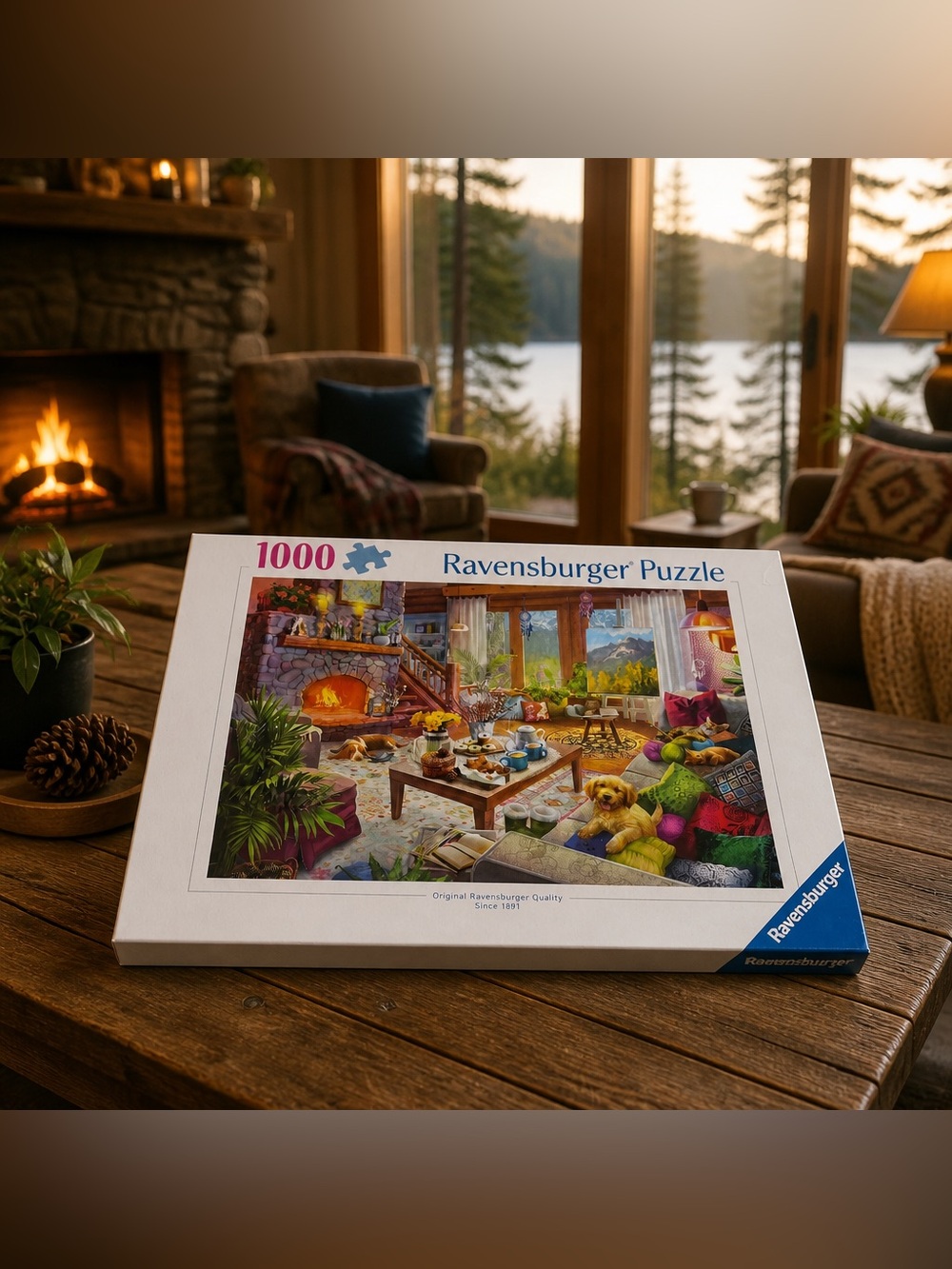 Ravensburger 1000-Piece Cozy Cabin Puzzle